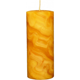 Marmorierte Bienenwachskerze Ø=80x200 mm